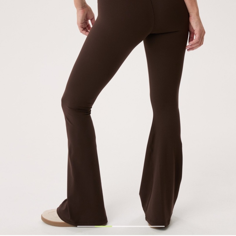 NWT Aerie Real Me Brown crossover flare Leggings